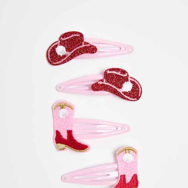 Kids 4 Pack Western Snap Clips