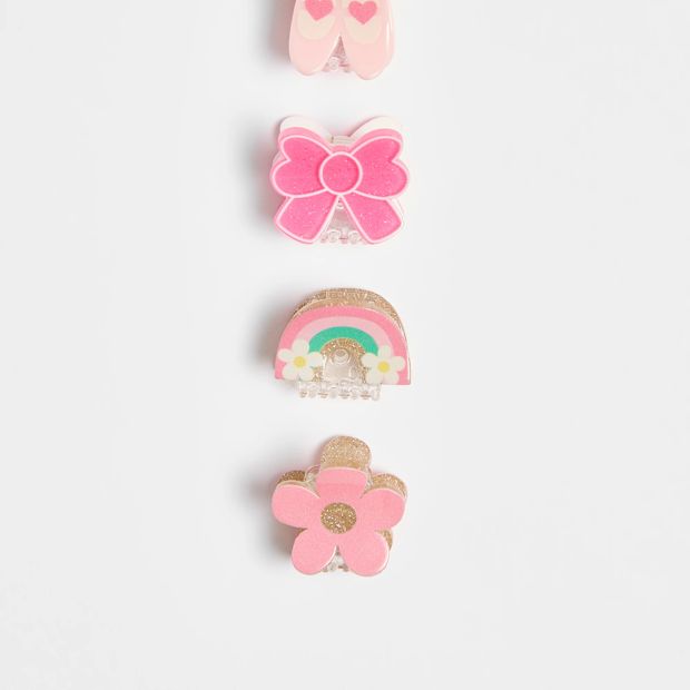 Kids 4 Pack Ballet Mini Claw Clips
