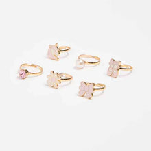 Kids 6 Piece Ballet Rings Set