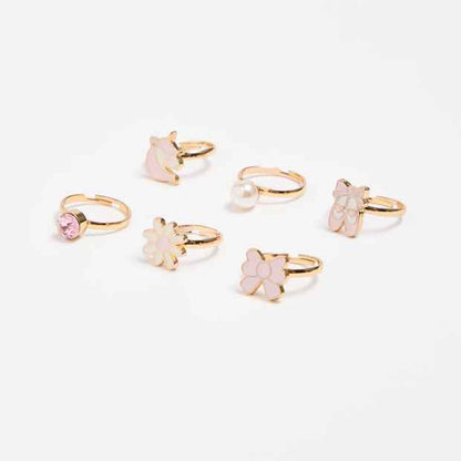 Kids 6 Piece Ballet Rings Set