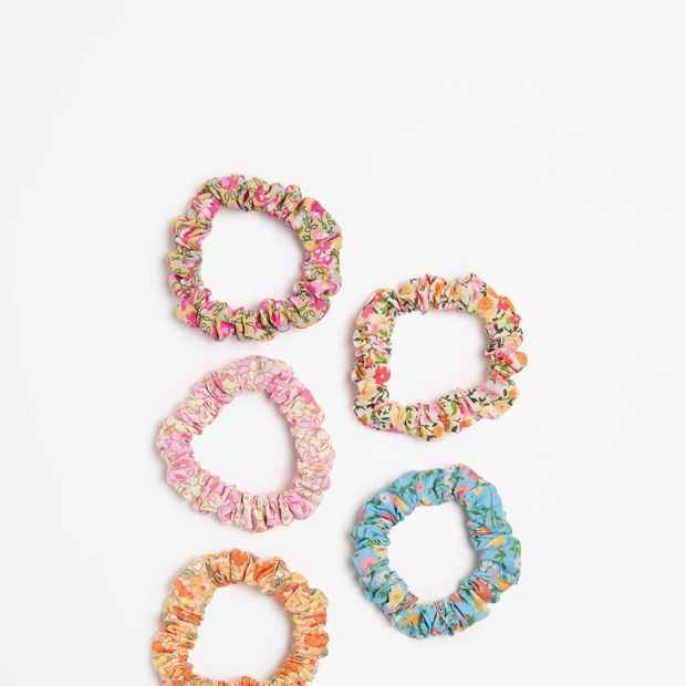 Kids 5 Pack Mini Scrunchies