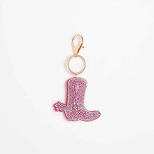 Kids Sparkle Cowboy Boot Bag Charm