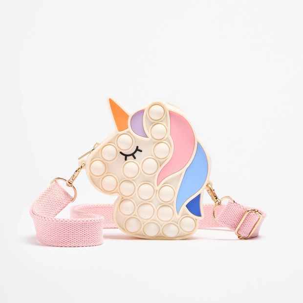 Kids Unicorn Pop It Crossbody Bag