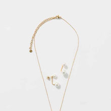 Waterproof 2 Pack Faux Pearl Bead Jewellery Set