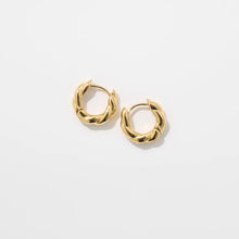Waterproof Twisted Huggie Hoop Earrings