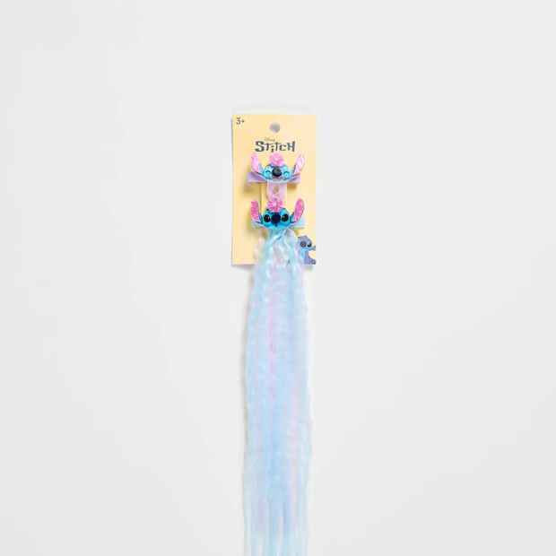 Kids Licensed Disney Stitch 2 Pack Faux Hair Clips