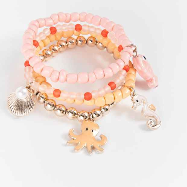 Kids 4 Piece Sea Theme Stretch Bracelet Set