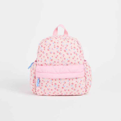 Kids Heart Quilted Floral Backpack