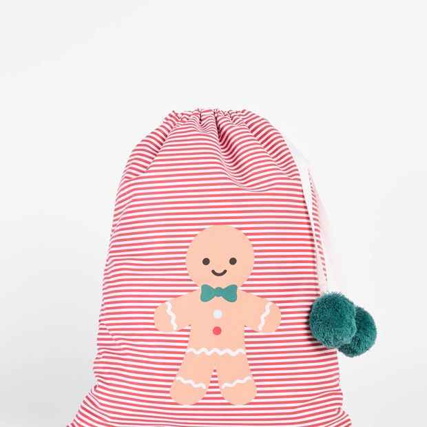 Kids Christmas Gingerbread Man Sack