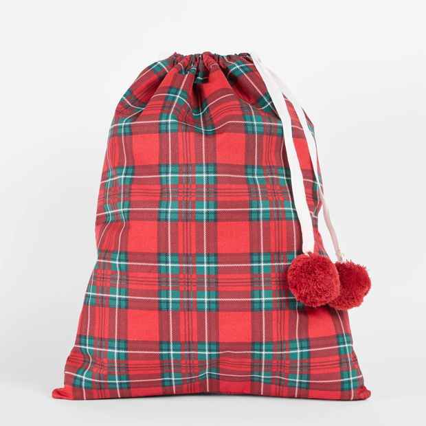 Kids Christmas Tartan Sack