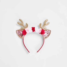 Kids Christmas Floral Antler Headband