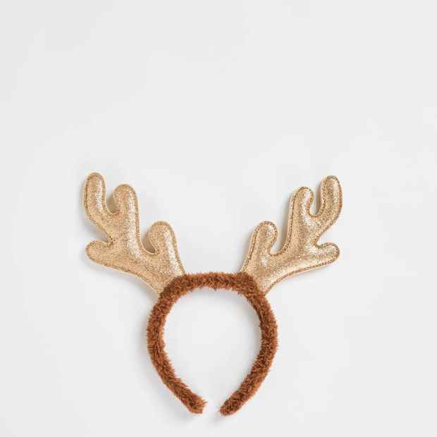Kids Christmas Furry Reindeer Headband