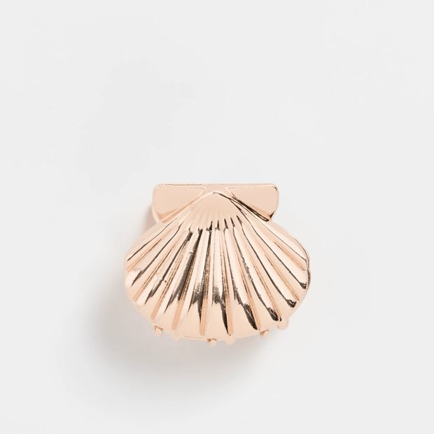 Metal Scallop Shell Hair Clip