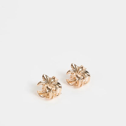 2 Pack Mini Metal Frangipani Hair Clips