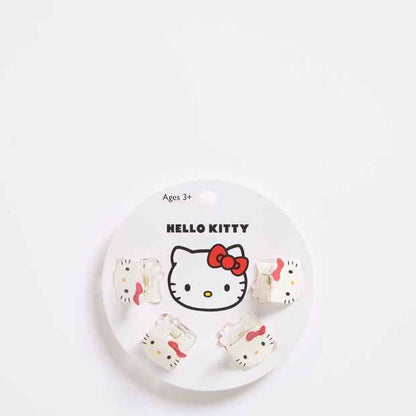 Kids Licensed Hello Kitty 4 Pack Mini Claw Clips