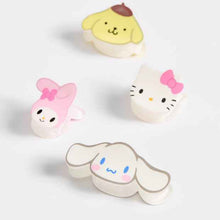 Kids Licensed Hello Kitty and Friends 4 Pack Mini Claw Clips