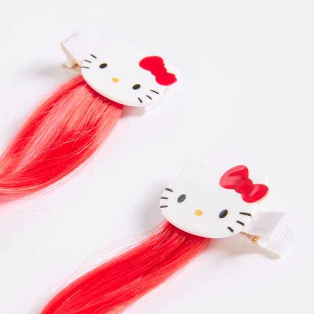 Kids Licensed Hello Kitty 2 Pack Faux Hair Clips