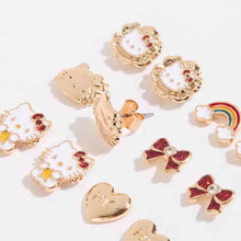 Kids Licensed 6 Pack Hello Kitty Stud Earrings