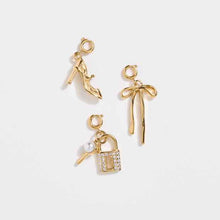 Waterproof 3 Pack Love Lock Theme Charm Set