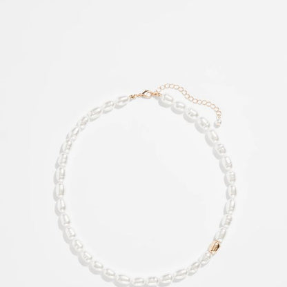Irregular Faux Pearl Bead Necklace