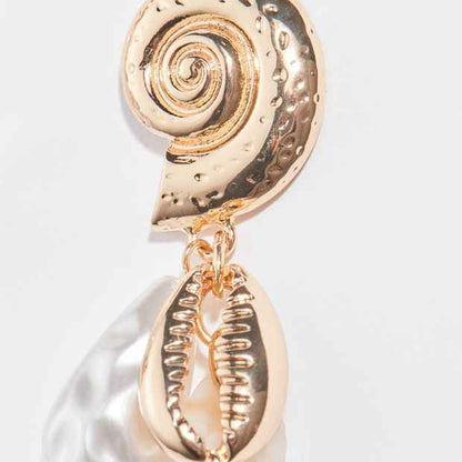 Ocean Charms Statement Drop Earrings