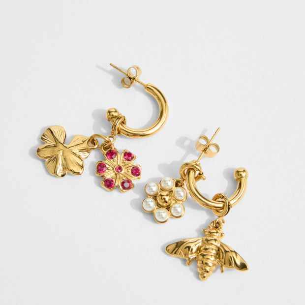Waterproof 3 Pack Garden Theme Charm Set