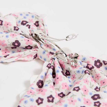 Kids Floral Ric Rac Bow Barette