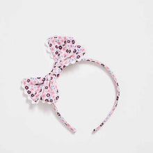 Kids Floral Ric Rac Bow Floral Headband