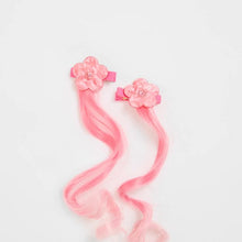 Kids 2 Pack Flower Faux Hair Clips