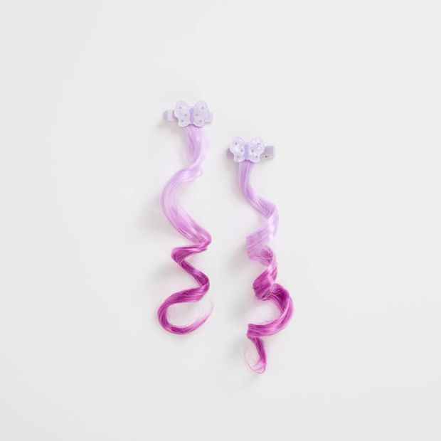 Kids 2 Pack Butterfly Faux Hair Clips