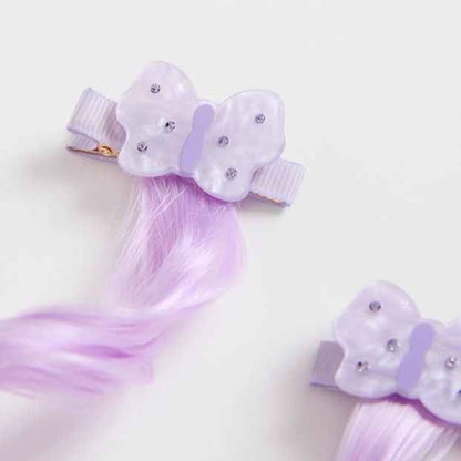Kids 2 Pack Butterfly Faux Hair Clips