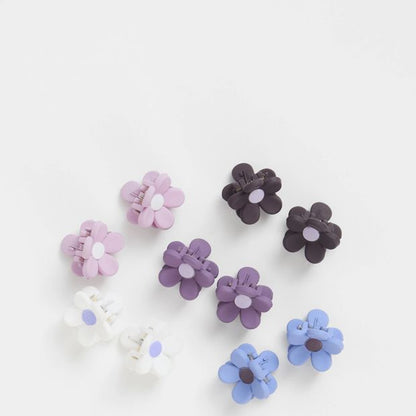 Kids 10 Pack Mini Flower Claw Clips