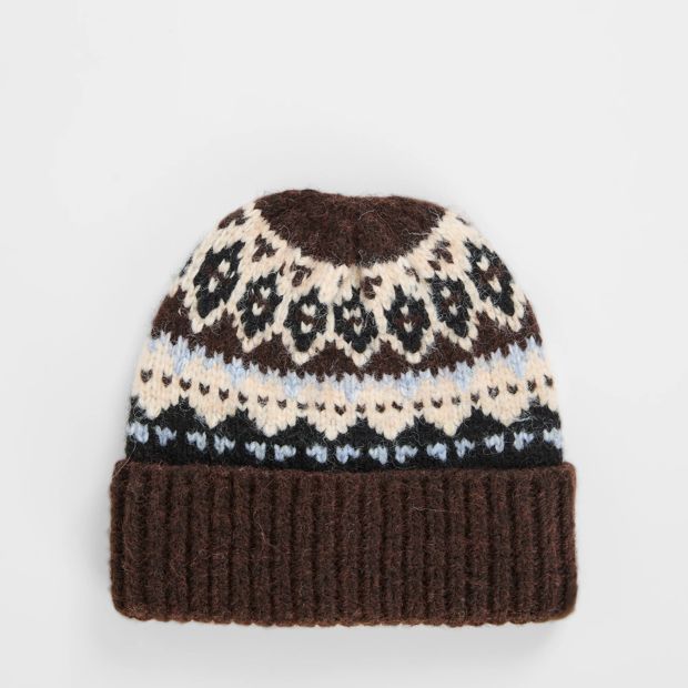 Chunky Fair Isle Beanie