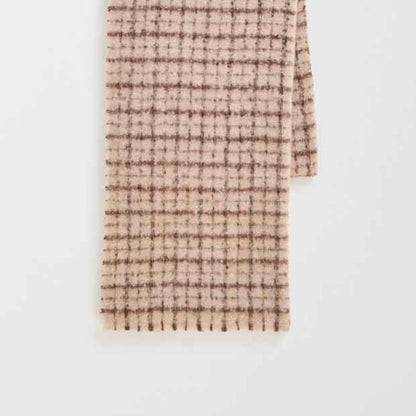 Brushed Mini Check Scarf