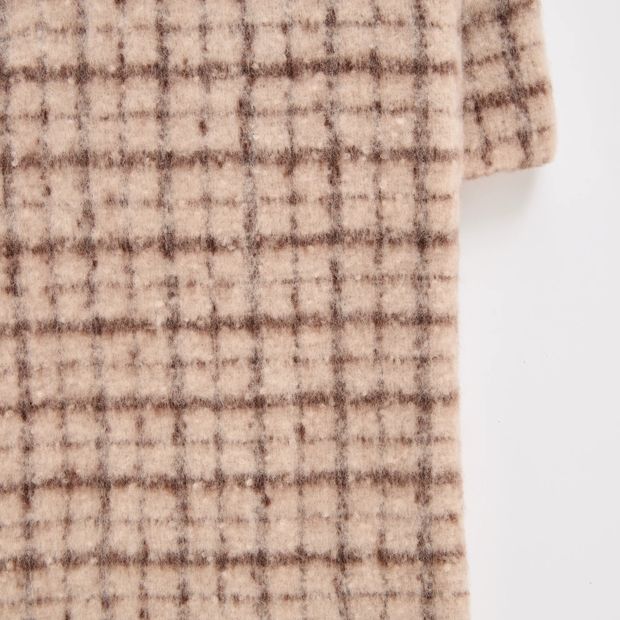 Brushed Mini Check Scarf
