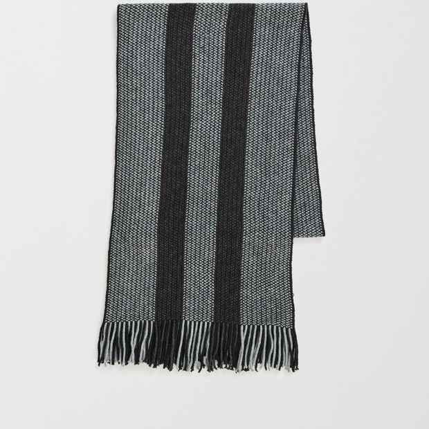 Striped Knit Scarf