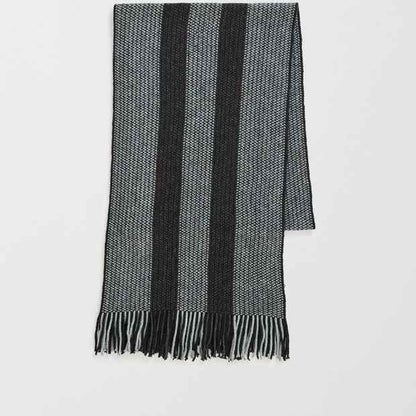 Striped Knit Scarf