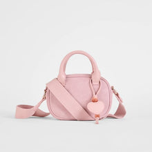 Kids Faux Suede Mini Bowler Bag