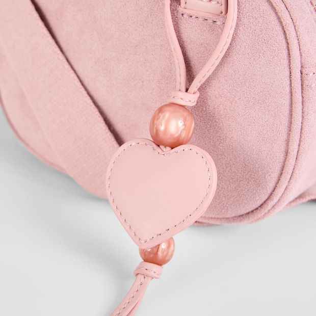 Kids Faux Suede Mini Bowler Bag
