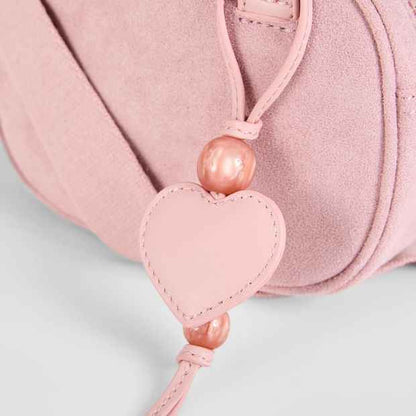 Kids Faux Suede Mini Bowler Bag