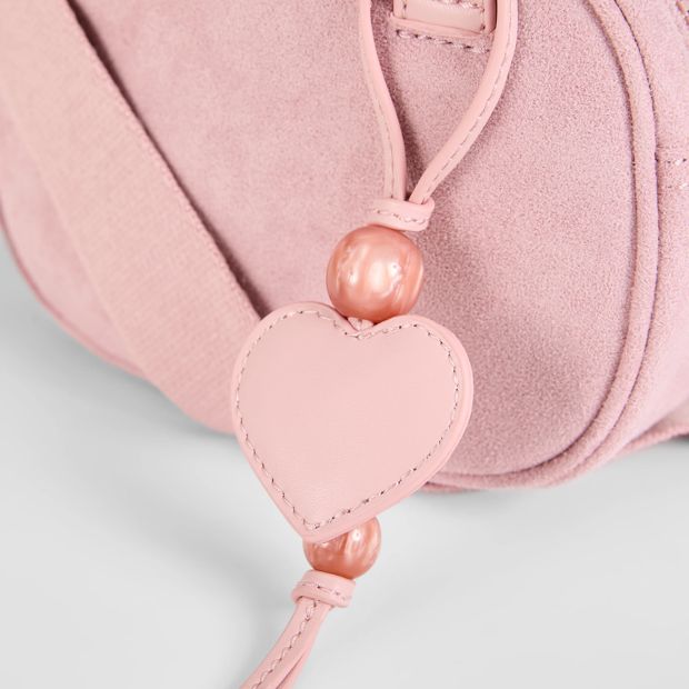Kids Faux Suede Mini Bowler Bag