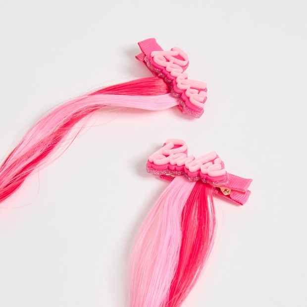 Barbie 2 Pack Faux Hair Clips