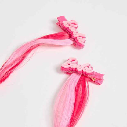 Barbie 2 Pack Faux Hair Clips