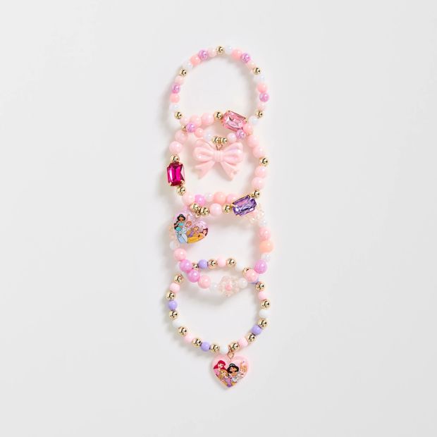 Disney Princess 4 Pack Stretch Bracelets