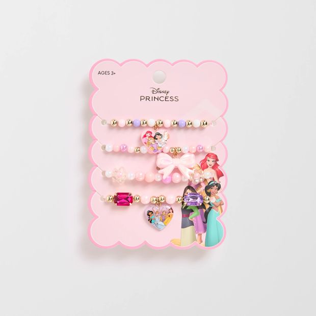 Disney Princess 4 Pack Stretch Bracelets