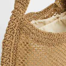 Crochet Paper Straw Shoulder Bag