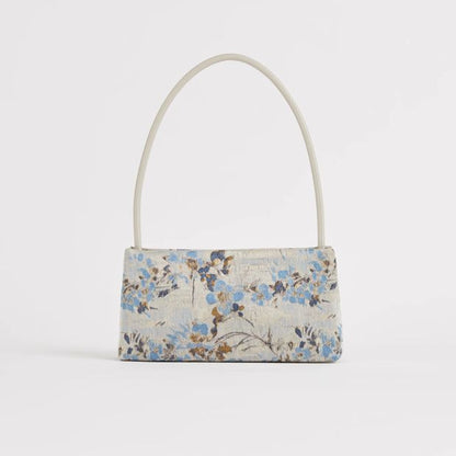 Minimal East West Floral Shoulder Bag
