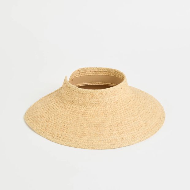 Packable Raffia Visor