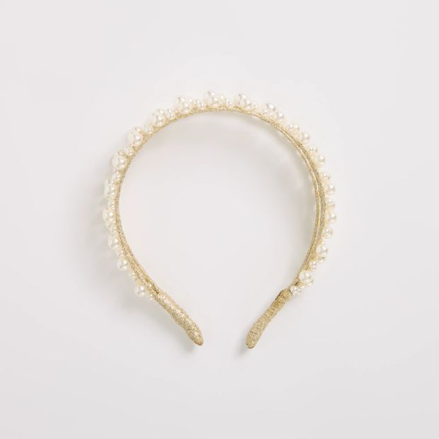 Three-Layer Faux Pearl Headband