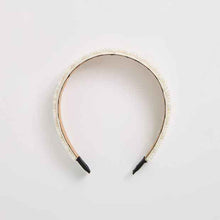 Wide Beaded Faux Pearl Headband